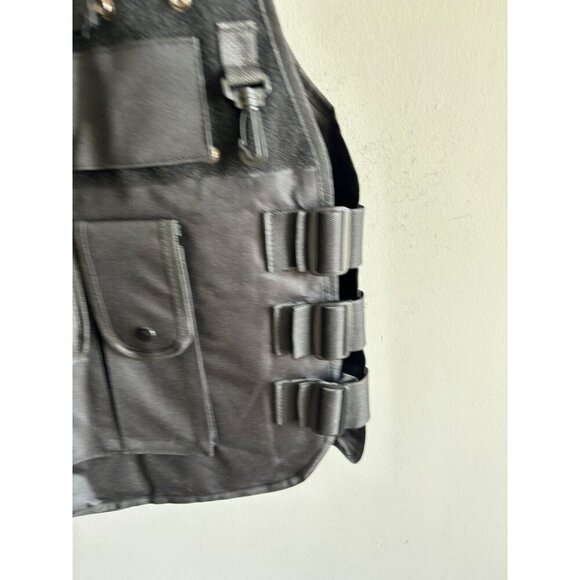 Lancer Tactical Mens Combat and Training Costume Outdoor Vest Black Size Medium - Picture 2 of 7